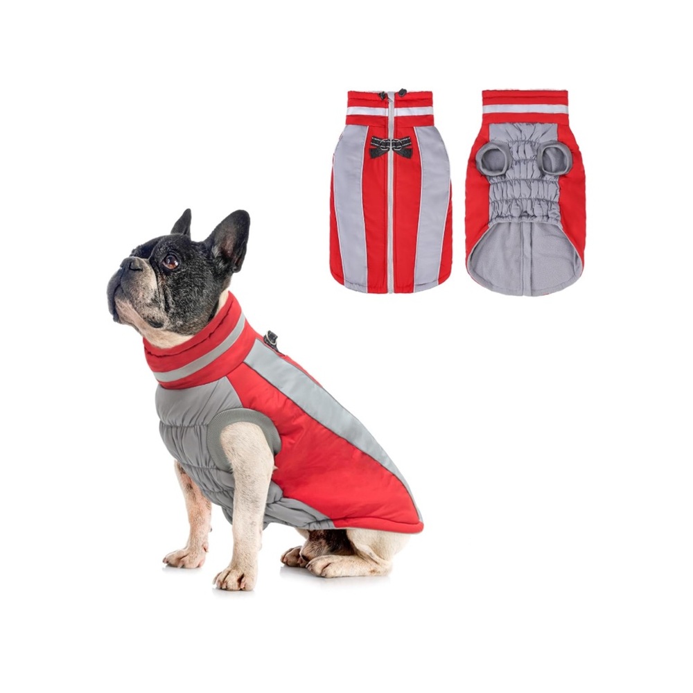 BEAUTYZOO Warm Dog Winter Coat With Harness